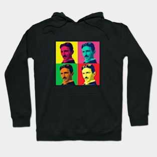 Genius Nikola Tesla Popart Geek Gifts Hoodie